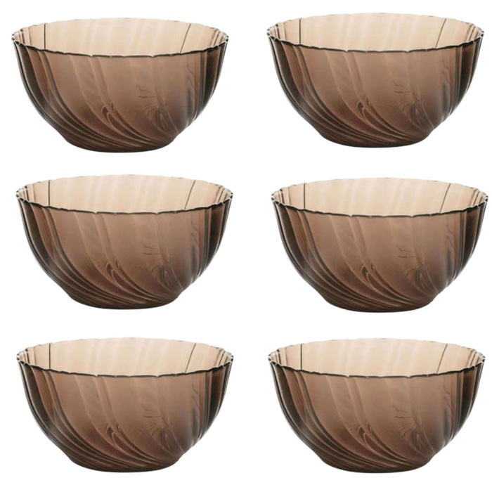 Bol 12cm DURALEX seria BEAU RIVAGE CREOLE MN010237 set 6 piese