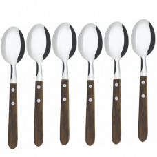 Set 6 linguri SIMONAGGIO BIGGER CUCINA  cu maner lemn