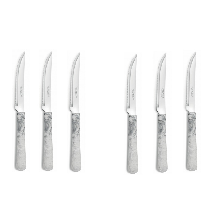 Set 6 cutite friptura Simonaggio Elementos Marble