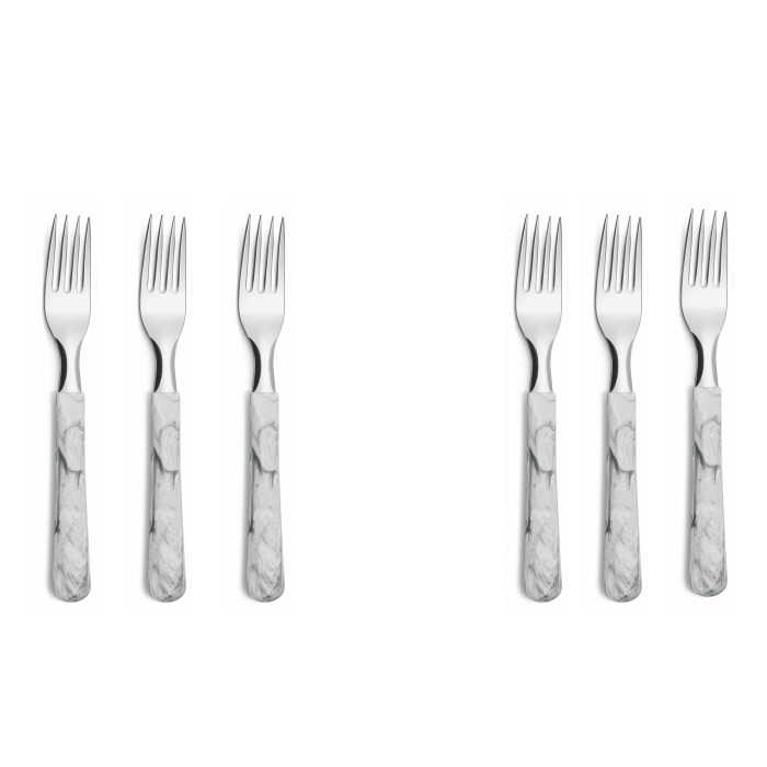 Set 6 furculite Simonaggio Elementos Marble