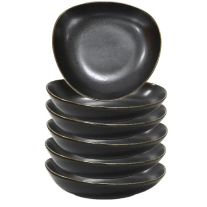 Farfurie portelan adanca pentru supa ANTIQUE BLACK 28cm MN0156114