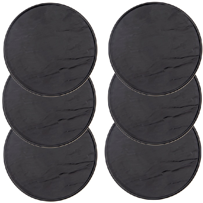 CULINARO METEOR BLACK Farfurie din portelan 25cm