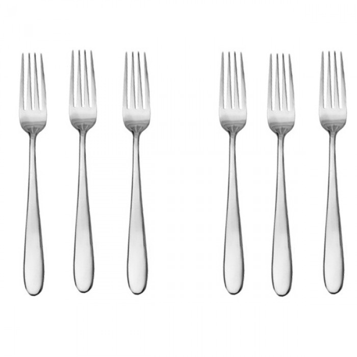 Set 6 furculite pentru desert CULINARO GRACY, inox