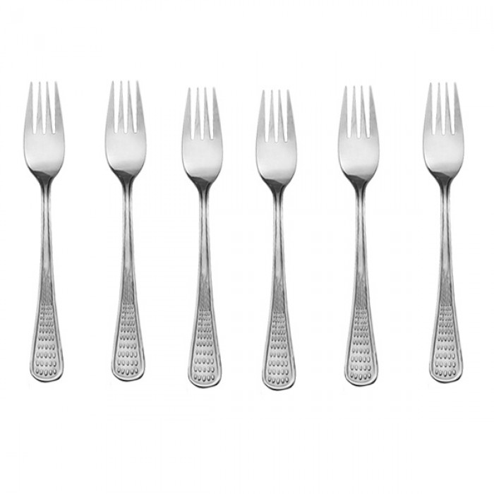 Set 6 furculite aperitiv medii CULINARO PEARL, inox