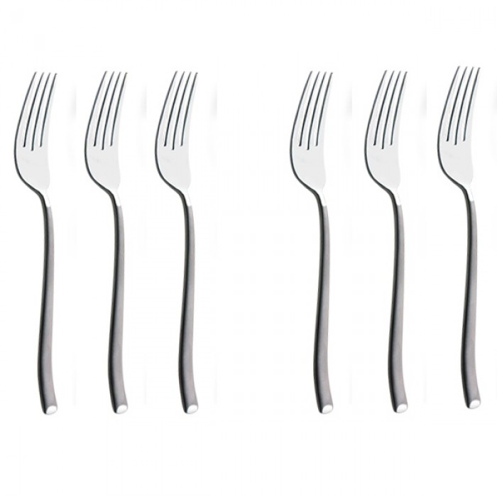 Set 6 furculite aperitiv medii CULINARO IRIS, inox
