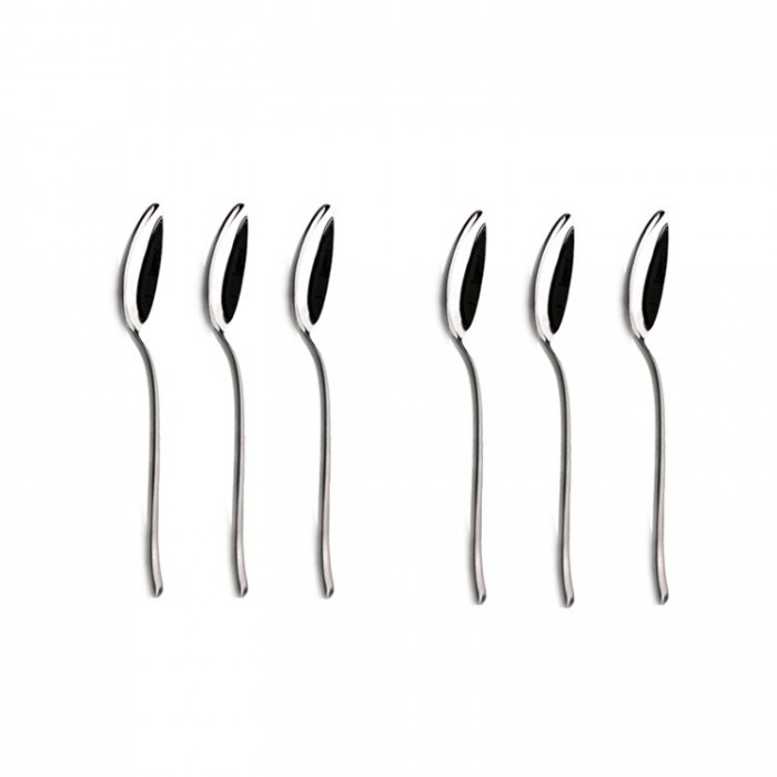 Set 6 lingurite pentru ceai CULINARO IRIS, inox