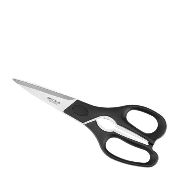 Foarfeca bucatarie pentru legume si carne pui RAKI, metal/plastic, maner negru