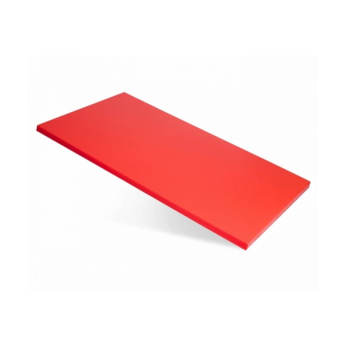 Tocator bucatarie profesional pentru carne RAKI 60x40xh2cm polietilena HDPE,rosie