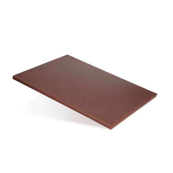 Tocator bucatarie profesional pentru carne gatita,salam RAKI 40x30xh2cm polietilena HDPE,maro