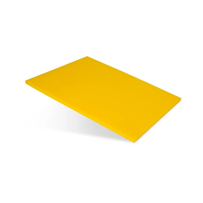 Tocator bucatarie profesional pentru carne pasare RAKI 60x40xh2cm polietilena HDPE,galben