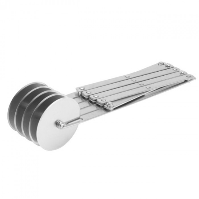Taietor de aluat cu 5 role,cu o fata  Raki 24xh5cm,inox