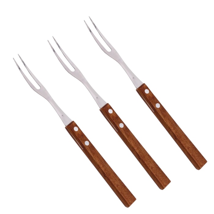 Furculita gratar, friptura SIMONAGGIO CHURRASCO cu maner lemn MN015536