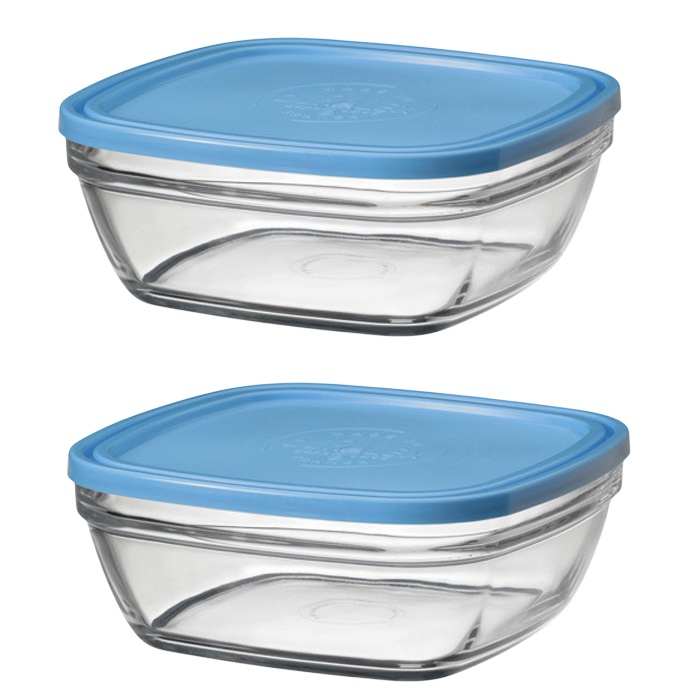 Caserola patrata sticla termorezistenta cu capac DURALEX seria KARRE 23см.-310c MN010288