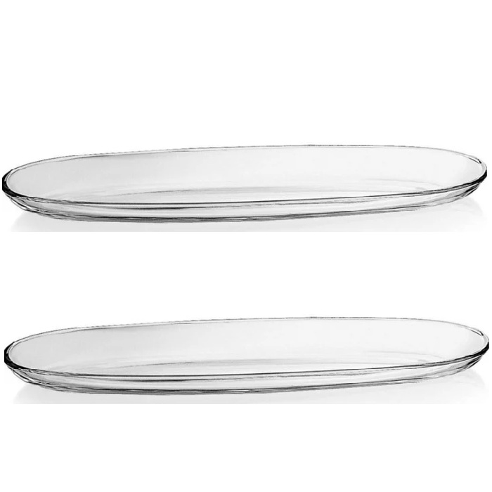Platou oval din sticla temperata VIDIVI FENICE 50x16cm
