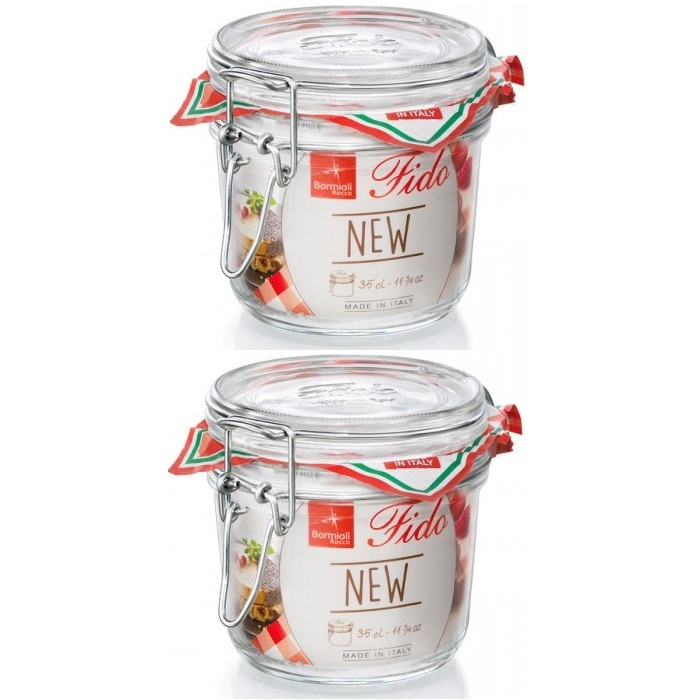 Borcan sticla cu inchidere ermetica BORMIOLI FIDO 350ml (1.41332)