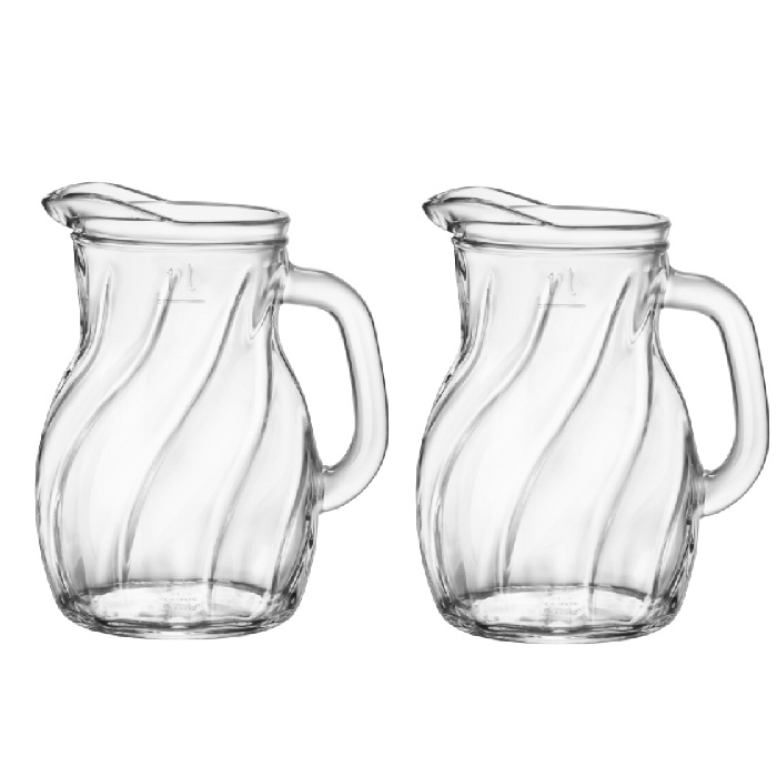 Carafa BORMIOLI BISTROT TWIST, 1000ml, D14,7xH18,6cm, din sticla (1.46141)