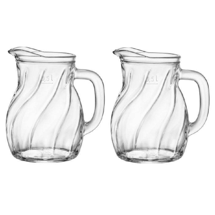 Carafa BORMIOLI BISTROT TWIST, 500ml, D12,5xH14,5cm, din sticla