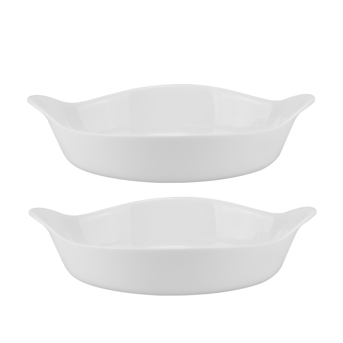 Tava cuptor ovala din sticla opal MARINEX OPALINE, 1l, 28,85x17xh6,6cm