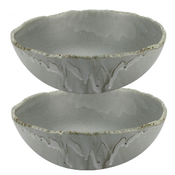 Bol din portelan CULINARO FUJI ASH, D26xh8,4cm, gri
