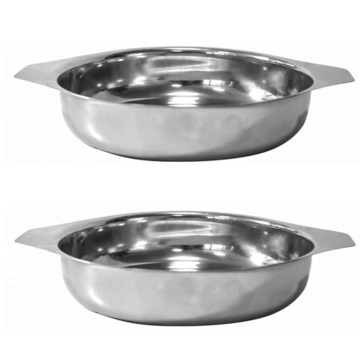 Set 2 boluri inox cu manere RAKI 700ml 18x3cm