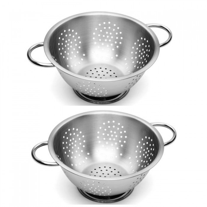 Set 2 strecuratoare-bol RAKI din inox cu 2 manere 24cm