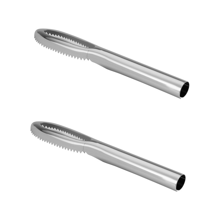Set 2 dispozitive curatat solzi de peste RAKI, inox, 0429