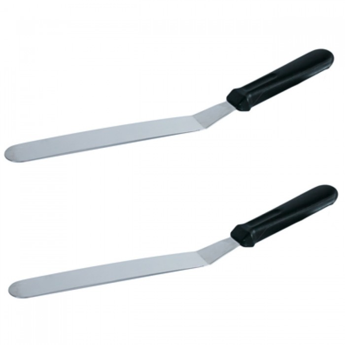 Set 2 spatule metalica RAKI 25 cm pentru intindere cu maner din plastic
