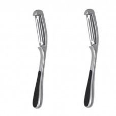 Set 2 cutite de curatat cartofi vertical RAKI, metal