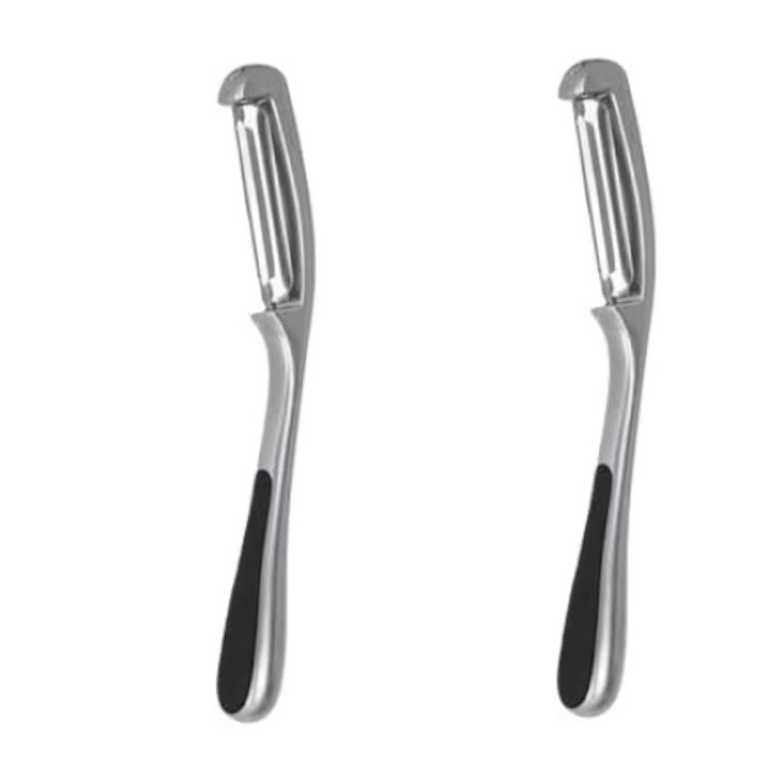 Set 2 cutite de curatat cartofi vertical RAKI, metal