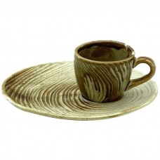 Set ceasca cafea cu farfurioara tip desert CULINARO SAHARA, 100ml, portelan
