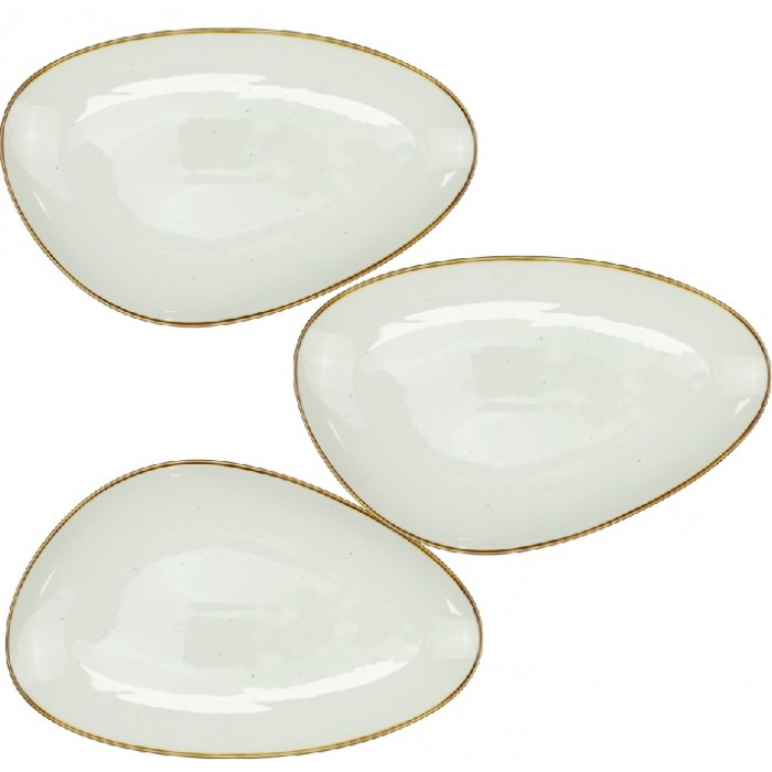 Farfurie intinsa portelan triunghiulara CULINARO ARIZONA GLISS, 33x20xh2cm