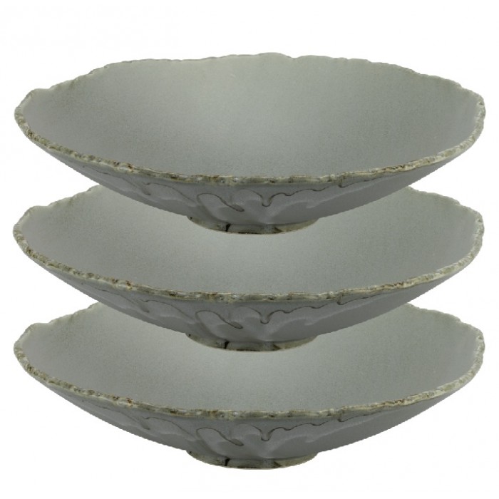 Bol din portelan CULINARO FUJI ASH, D29xh7cm, gri