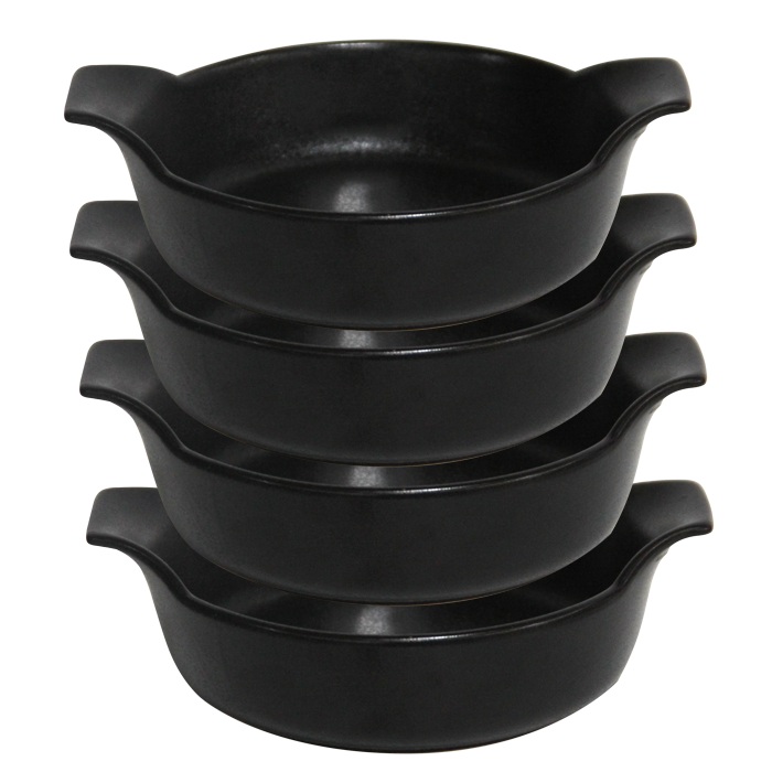 Tava cu manere CULINARO BLACK CERAMIC 15x5,5cm din ceramica