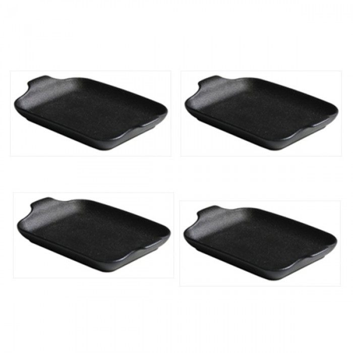 Tava cu manere CULINARO BLACK CERAMIC 20x20,5xh4,5cm din ceramica