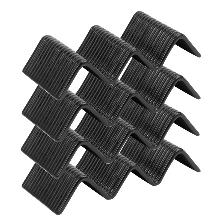 Suport taco cu 2-3 compartimente CULINARO STREET FOOD, ceramica, 23,2x10,4xh4,3cm, BLACK