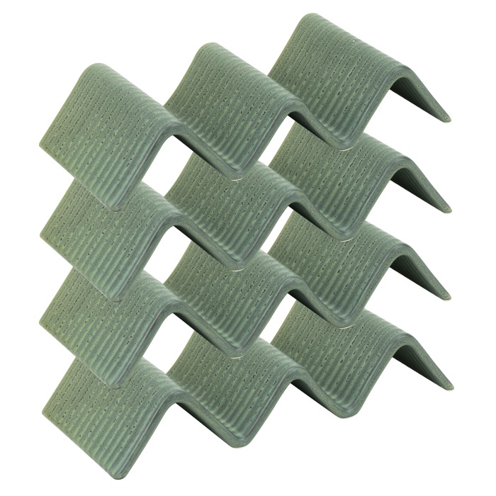 Suport taco cu 2-3 compartimente CULINARO STREET FOOD, ceramica, 23,2x10,4xh4,3cm, OLIVE