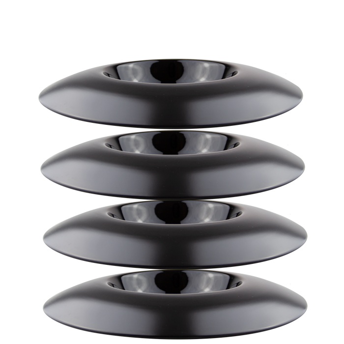 CULINARO VISION BLACK Farfurie Gourmet 23cm din portelan negru