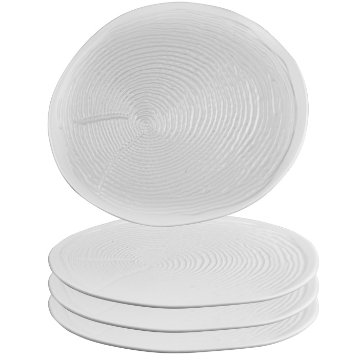 Farfurie intinsa portelan cu striatii CULINARO WILLOW WHITE, 29cm