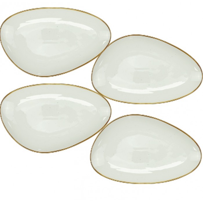 Farfurie intinsa portelan triunghiulara CULINARO ARIZONA GLISS, 28x17,5xh2cm