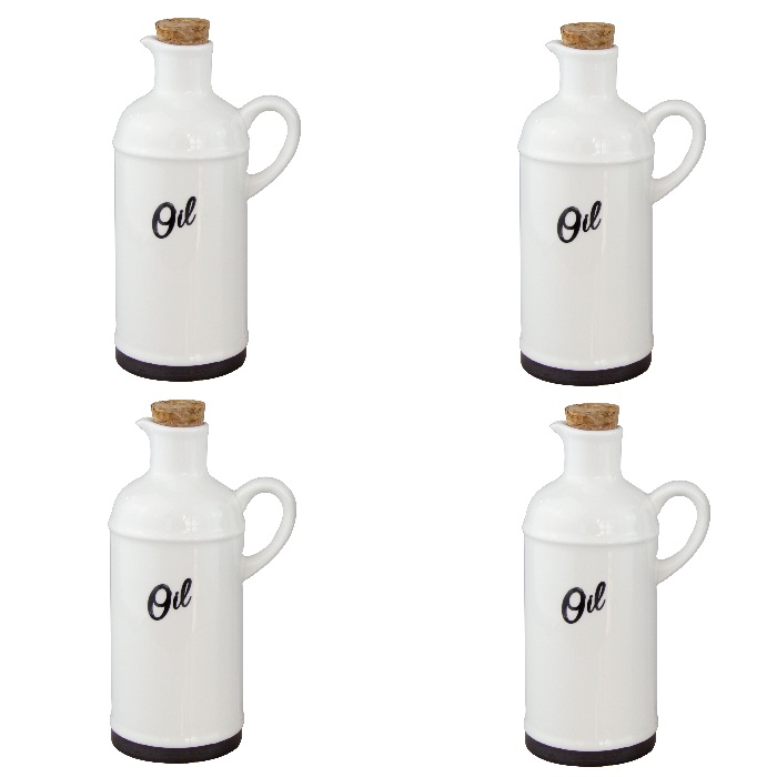 Sticla portelan pentru ulei HELLA WHITE 430ml