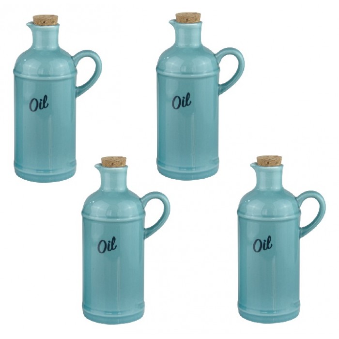 Sticla din portelan HELLA BLUE pentru ulei 430ml