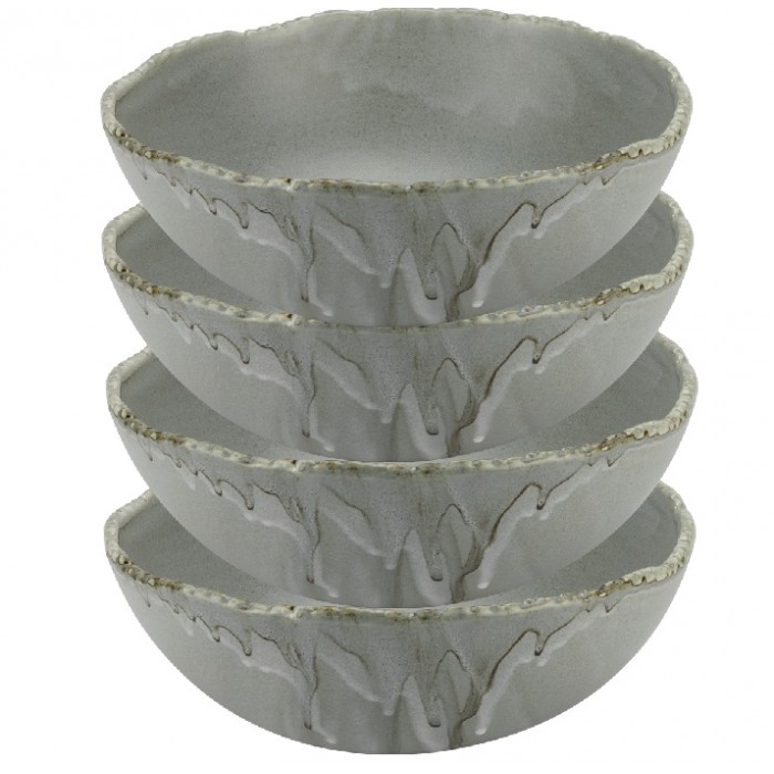 Bol din portelan CULINARO FUJI ASH, D15xh6,5cm, gri