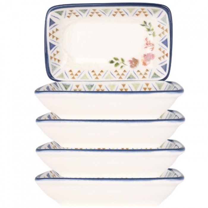Farfurie portelan dreptunghiulara BONNA SPRING 15x9cm