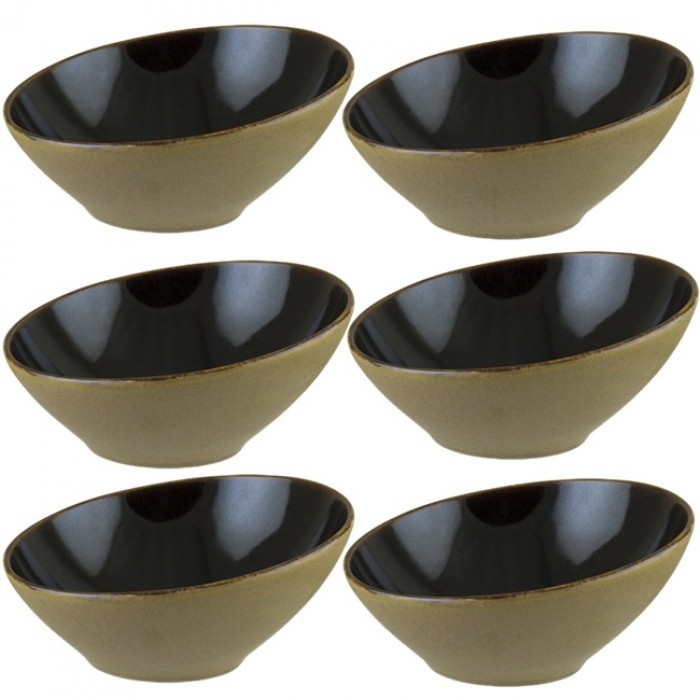 Bol inclinat portelan BONNA SPHERE SOIL, D18cm, 450ml (SPESO VNT 18KS)