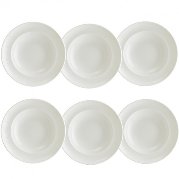 Farfurie adanca paste BONNA LOOP, D27cm, 450ml, portelan, alba (LOP GRM 27CK)