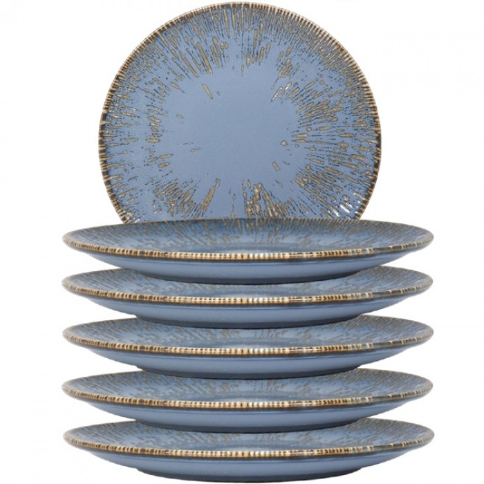 Farfurie intinsa portelan BONNA SNELL SKY, D21cm, albastra (S-SKY SNL GRM 21DZ)