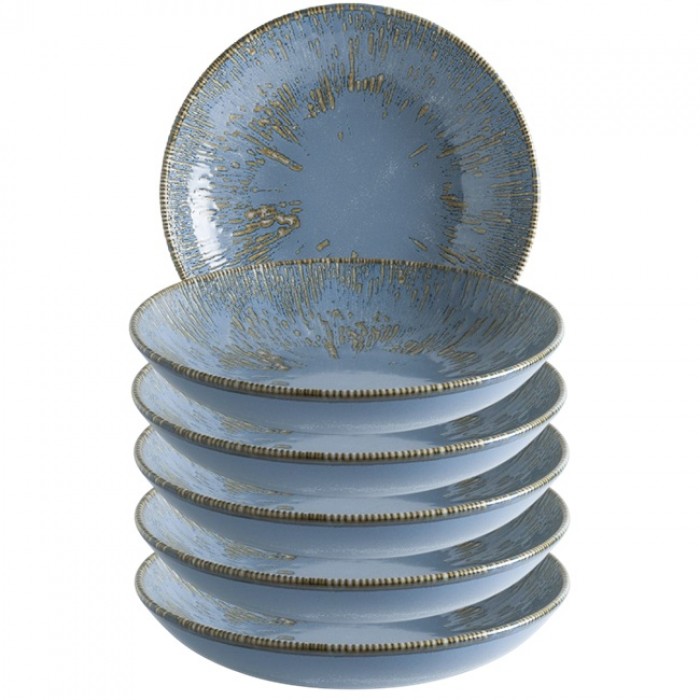 Farfurie adanca portelan BONNA SNELL SKY, D23cm, 1000ml, albastra (S-SKY SNL BLM 23CK)