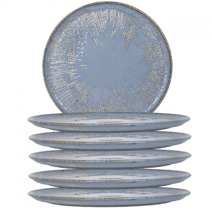 Farfurie pentru pizza BONNA SNELL SKY, D32cm, portelan, albastra (S-SKY SNL GRM 32PZ)