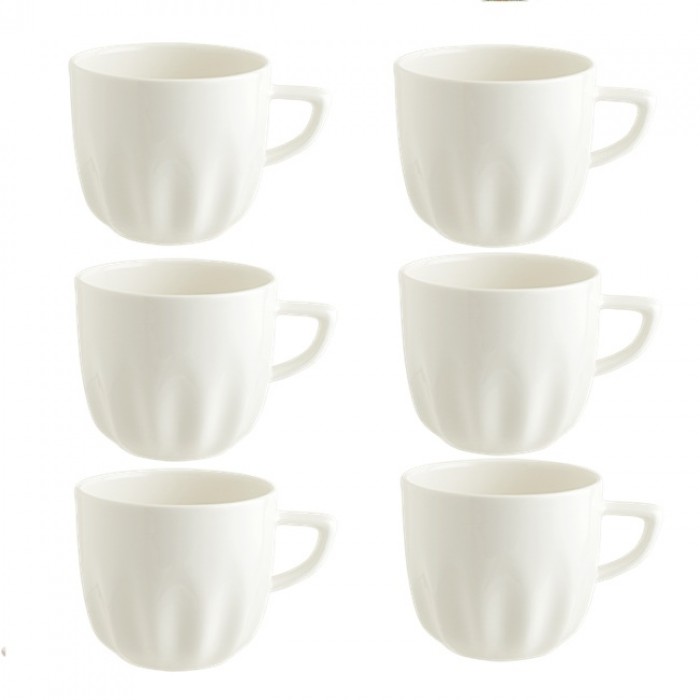 Ceasca/cana cafea BONNA RAW, 345ml, portelan, alba (RAW 03MUG)