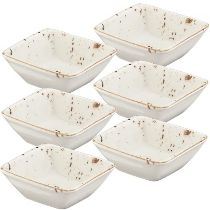 Bol patrat din portelan BONNA GRAIN 19x17cm (GRA MOV 23CK)